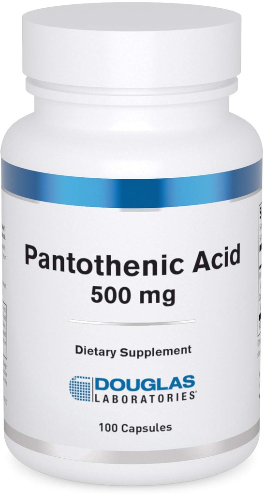 ダグラスラボラトリーズパントテン酸500mg | ビタミンB5 セルラーエネルギー生産と代謝をサポート | 100カプセル