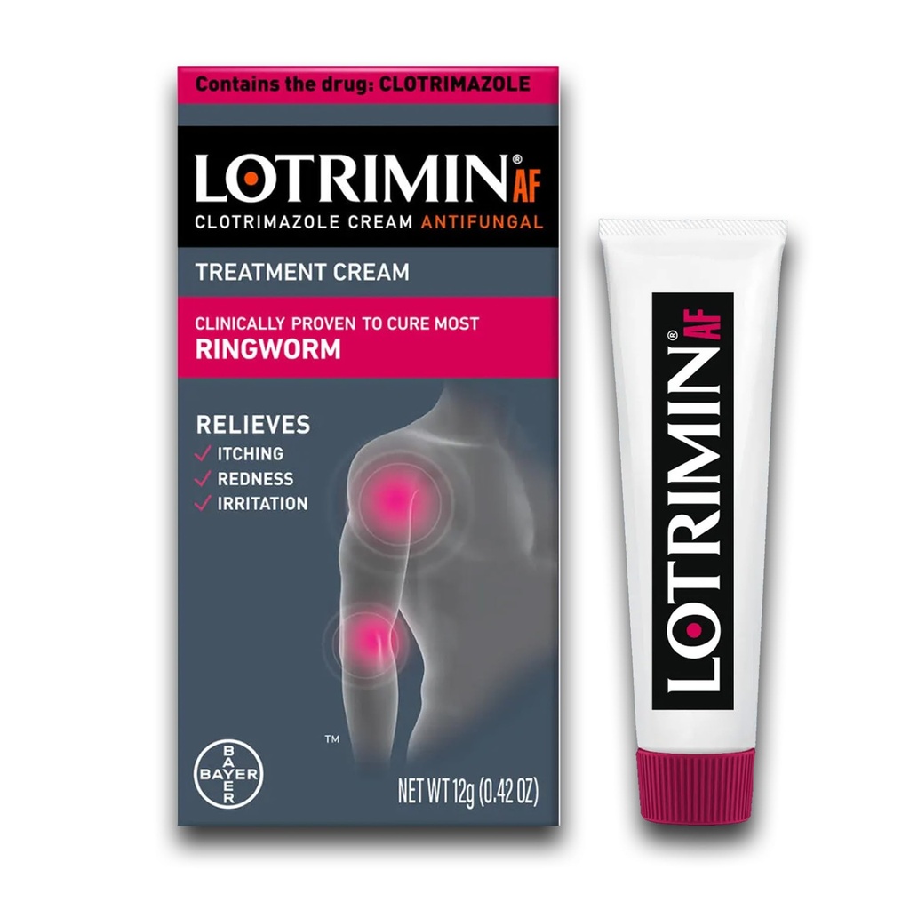 Lotrimin AF Ringwormのクリームのクロトリマゾール1% - 臨床的に証明されるほとんどのRingwormの有効なAntifungalのクリームの処置、大人のための2年上の子供、.42のOunce (12グラム)