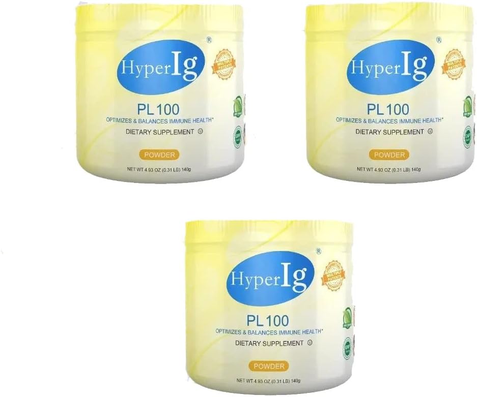 PL-100 卵の蛋白質の粉、Hyperimmune の卵の補足、140g -免疫のブースト、消化器の健康、共同心配、エネルギー及び筋肉強さ、グルテンフリーの 3 つのおおい