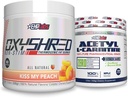 EHP Labs非刺激+アセチルバンドル - OxyShred Thermogenic Pre Workout Powder & Shredding Supplement - Acetyl L-Carnitine - 天然エネルギー生産、エイドメタボリズム、および健康な脳機能をサポート