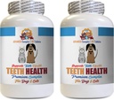 Bad Breath Treats for Dogs - Pets Premium Teeth Health for Dogs and Cats - Oral Gum Teeth Complex Support - Dog Mineral Supplement - 120 Tablets (2 Bottles)