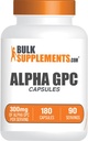 BulkSupplements.comアルファGPCカプセル - アセチルコリンサプリメント、アルファGPC 300mg - コリンサプリメント、グルテンフリー、サービングあたり2カプセル、180カプセル(パッケージ1)