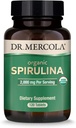 Mercola Organic Spirulina - 2,000 mg - USDA Organic - 正常な解毒と免疫の健康をサポート - 全食品スーパーフード - 非GMO、グルテンフリー&大豆フリー - 120錠