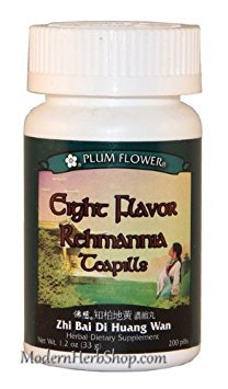 8つの味の Rehmannia (Zhi の白の Di Huang Wan)、200 の ct のプラムの花