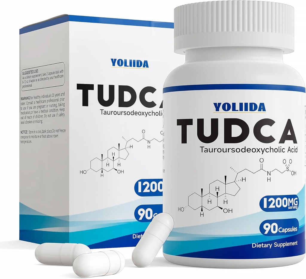 TUDCA 1200mg 90のカプセルのレバーの補足のベール ソルトのレバーの清潔なDetox及び修理Galbladderの清潔