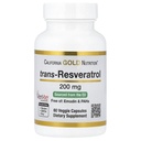 Resveratrol、98%の純粋なトランスレスベラトロール、エモディン及びPAHs、イタリアの供給される200のmg、60のベジギーのカプセルの放して下さい