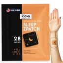 Klova Melatonin-Free Sleep Patches for Adults|アシュワガンダ、バレリアン、GABA、L-テアニンのナチュラルスリープエイド | Fall Asleep Faster、Stay Asleep Longer & Wakeのリフレッシュ | 28 Patches