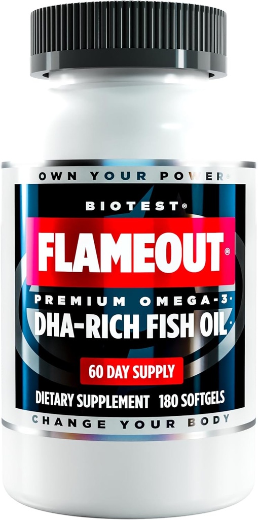 Biotestのフレームアウト5X DHAの魚油、60のサービング- 4200mg Omega-3-180のSoftgels