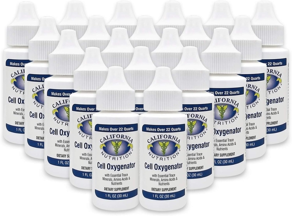 Cell Oxygenator 1 Fl Oz Bottle (Pack of 20), Cell Food Concentrate Liquid Oxygen Water Drops, Nutritional Dietary Supplement, Suport Immune System, Amino Acids & Trace Minerals