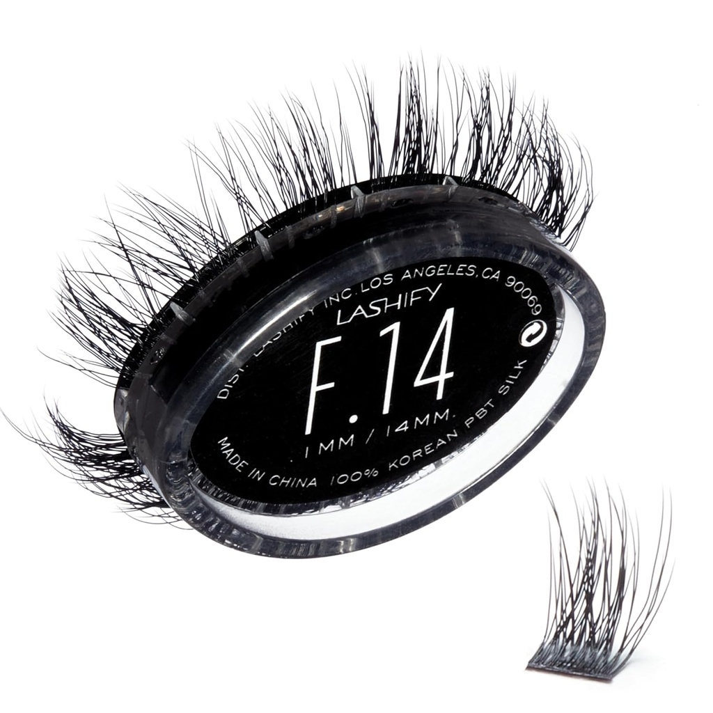 Lashify Fluffy 14mm Gossamer Eyelash Extensions Refill, ブラック, Easy DIY False Lashes へ Add Fullness and ディメンション