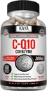 Kaya Naturals - 血管、心臓の健康、健康な血圧レベル、および免疫機能のCoQ10電力抗酸化サプリメント - 毎日の細胞とエネルギーの生産を回復 - 60ベジギーカプセル