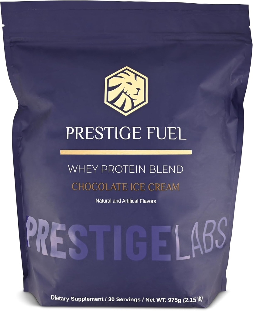 Prestige Fuel Natural Protein Whey and Isolate Blend Chocolate Ice Cream Flavor (30 Servings)