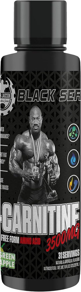 ブラックシリーズL-カルニチン3500 Mg | 473.28 Ml (31 サービング、グリーンアップル)