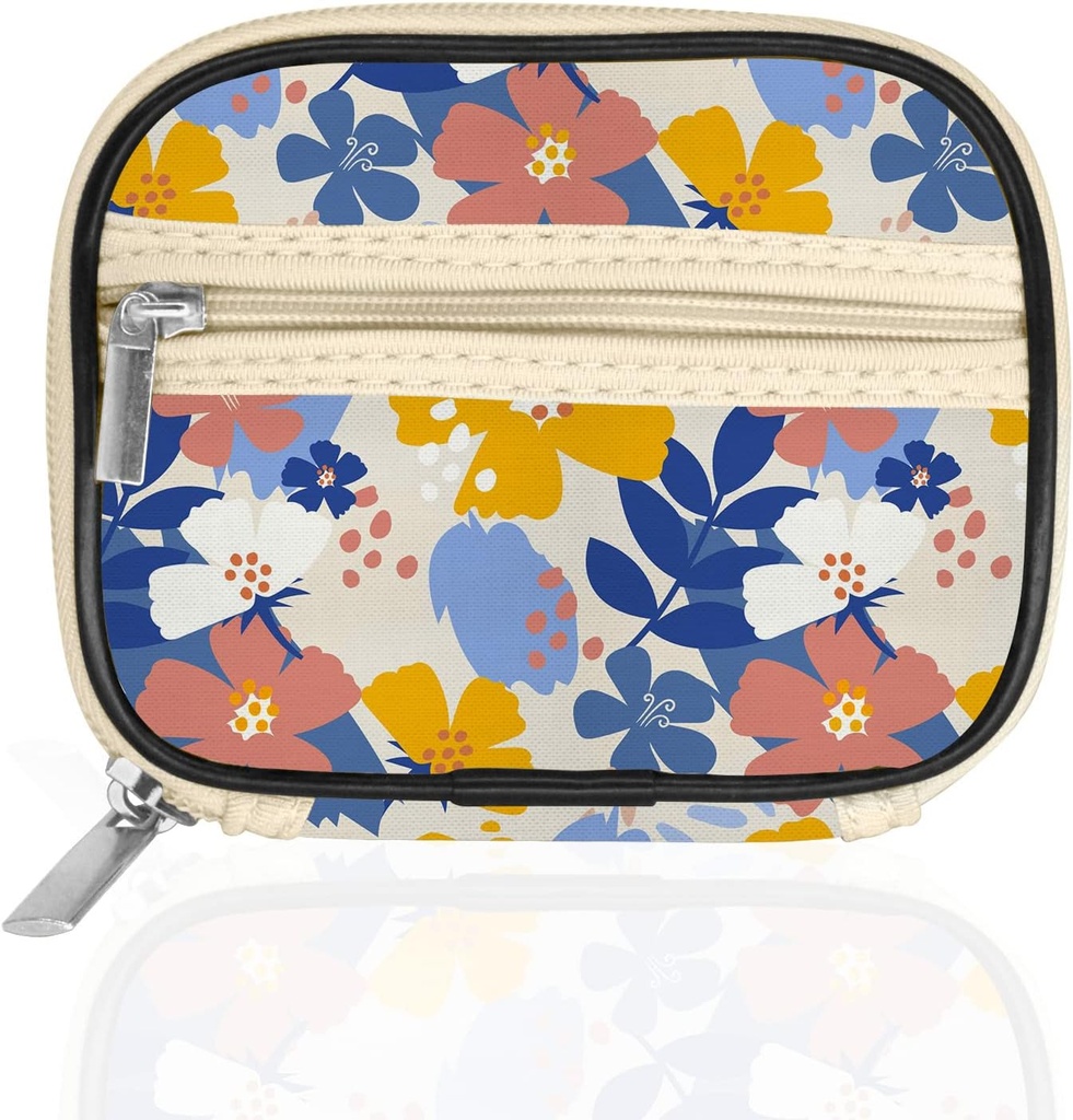 Serfeymi週刊旅行ピルオルガナイザーPillケースとリムーバブル7デイピルボックス、ファッショナブルな旅行薬オーガナイザーPillコンテナ、薬、ビタミン、サプリメント - ブルーム02