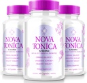 (3 Pack) NovaTonica Capsules, Nova Tonica to Support Naturally Healthy and Glowing Skin, Extra Strong Supplement to Support Hydration, Skin-Enhancing Vitamin Pills, Nova Tonic Reviews (180 Capsules)