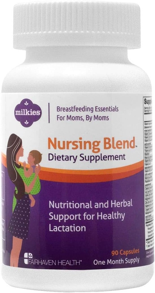 乳白色の看護ブレンド、フェヌグリークのポストナタルビタミンは、乳母乳の供給、乳化サプリメントをブーストし、母親の授乳、液体の生産増強物(1か月の供給)をサポート