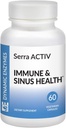 Serra ACTIV - 60 Vegan Capsules - Supports Sinus and Cardiovascular Health - Acid-Resistant Serrapeptase - 120,000 SPU - Immune Support - Systemic Enzymes