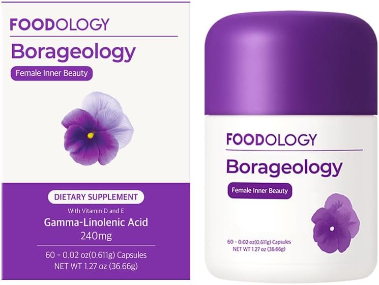 FOODOLOGYのホウ素(60のSoftgels、30日) - 純粋なホウ素オイル、ビタミンE及びD3のGLA 240のmg。植物ベースのオメガ6脂肪酸の補足は前精神的な不快感、健康な皮及びホルモンのバランスのために補います。