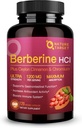 NATURE TARGET Berberine HCl 1200mg、Ceylon Cinnamon、ChromiumのBerberineの補足-サポート免疫、Gastrointestinal及び中心の健康、非GMO、120のカプセル