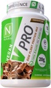 NutraKey V-Pro、生植物タンパク質粉末、有機、ビーガン、低炭水化物、グルテンフリー20gのタンパク質(チョコレート)2ポンド