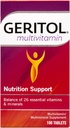 Geritol Multivitamin 100 タブ (以前はGeritol Completeと呼ばれます - 同じ製品!)
