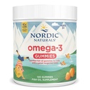 Nordic Naturals Nordic Omega-3 Gummies、Tangerine - 120 Gummies - 82 mg 総オメガ3sとEPA&DHA - 非GMO - 60 サービング