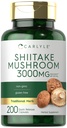 カルリール椎茸エキス | 3000mg | 200カプセル | 非GMO、グルテンフリー