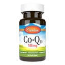 カールソン - Co-Q10、100のmgのエネルギー生産及び中心機能、60のSoftgels