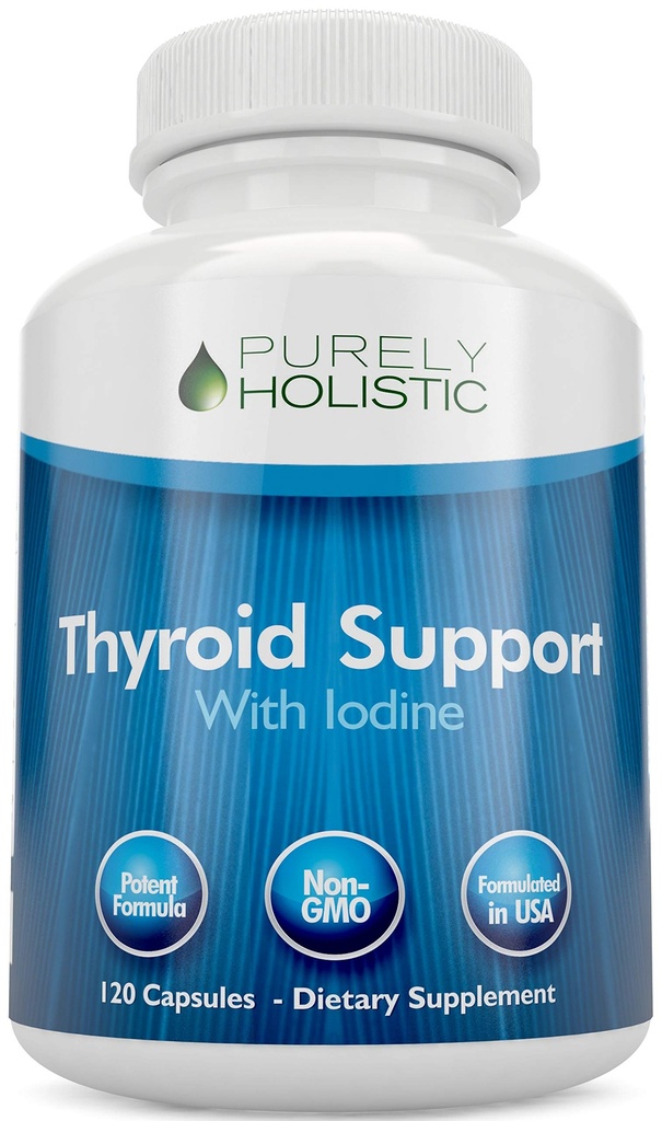 Iodine - 120カプセル - 2ヶ月の供給 - L-Tyrosine、B12、マグネシウム、Ashwagandha、Kelp&その他 - 女性のために処方 - 非GMO