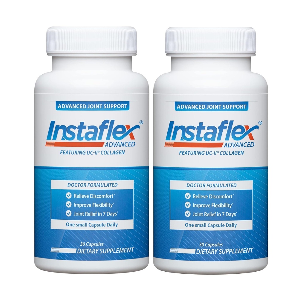 Instaflexは医者によって公式にされた共同救助の補足が付いている高度の共同サポート栄養物の補足のカプセルを、UC-IIのコラーゲン及び5の他の共同不快な戦いの原料、60 Ct特色にします