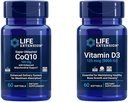 ライフエクステンションスーパーUbiquinol CoQ10強化ミトコンドリアサポート&ビタミンD3 125 mcg(5000 IU)、骨の健康