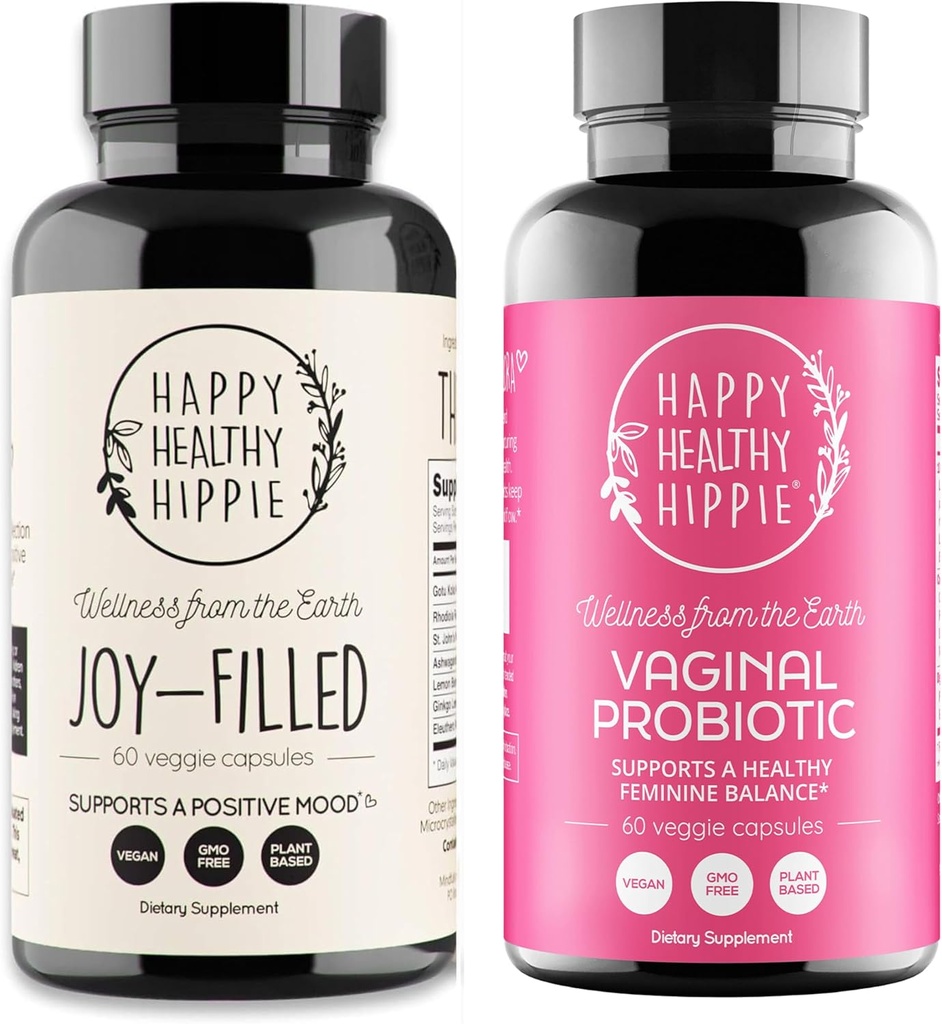 女性のための幸せな健康なHippie腟のプロバイオティクス及び喜びに満ちた気分サポート
