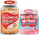 砂糖は大人のためのビタミンC + D3 +亜鉛グミを+ Probiotic + Postbiotic +の乳酸塩のグミを放します
