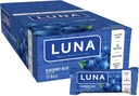 LUNA BAR - グルテンフリースナックバー - Blueberry Bliss 味 - 7g のタンパク質 - Non-GMO - 植物ベースの全体的にスナック菓子 - ゴースナック(1.69 Ounceスナックバー、15 カウント)