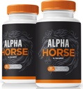 (2 Pack) Alpha Horse Capsules, Alpha Horse Official Male Formula Pills, AlphaHorse for Stamina & Performance, Alfa Horse For Men Premium Once Daily Pill Pastillas, Alpha Hrse Complex (120 Capsules)