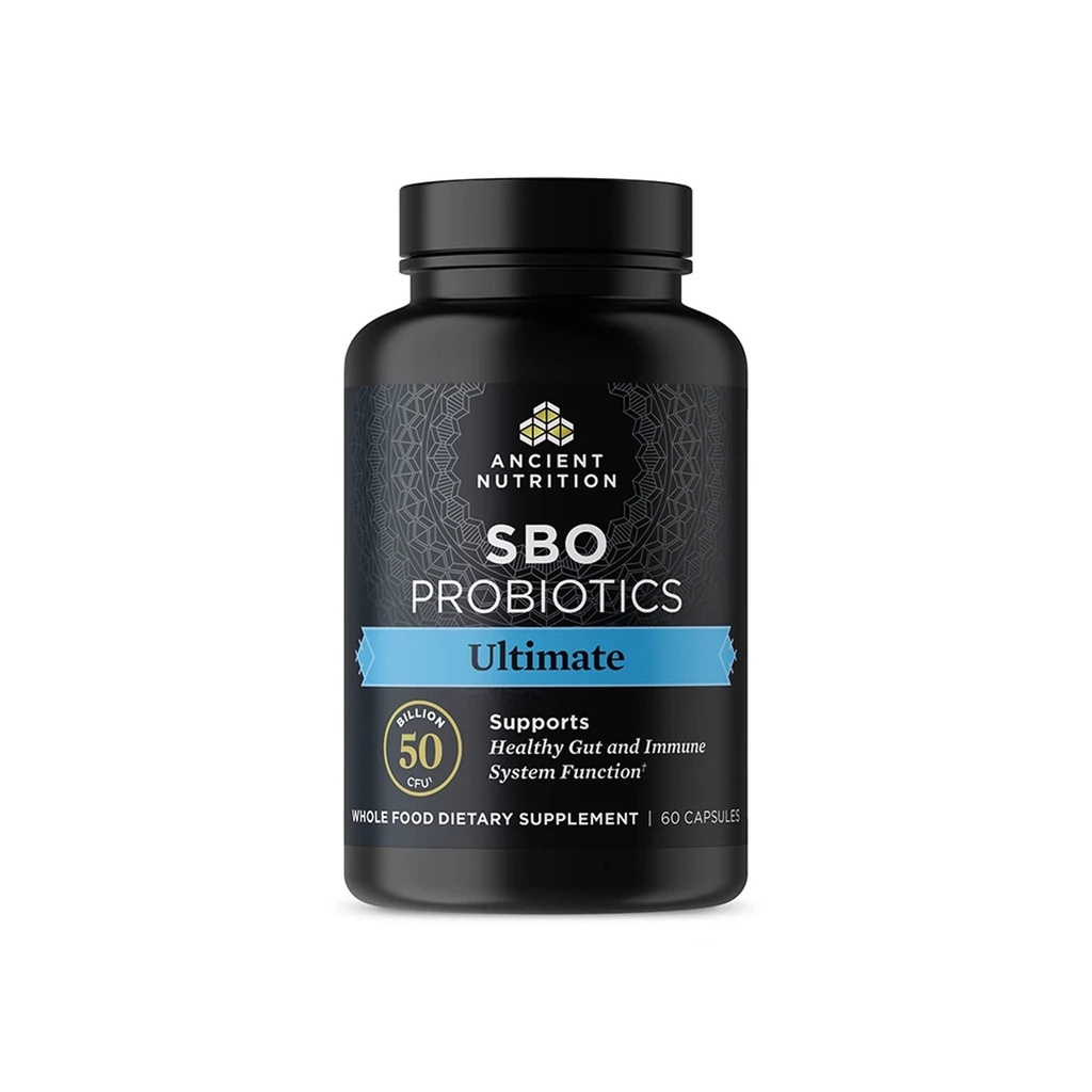 古代栄養プロバイオティクス、SBO Probiotics Ultimate 50 Billion CFUs*/Serving、消化器および免疫サポート、グルテンフリー、古代のスーパーフードのブレンド、60カプセル