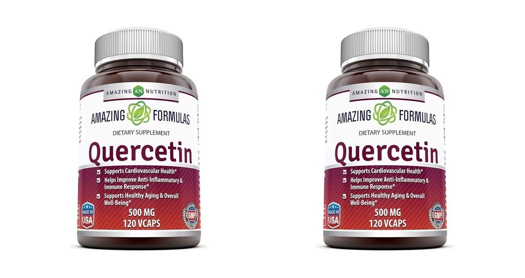 驚くべき式ケルセチン500 Mg、120 VCaps - 栄養補助食品、ビーガンカプセル、非GMO、グルテンフリー - バランスの取れた食事療法と定期的な運動と最適