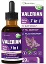 Valerian Root Sleep Support Drops、パッションフラワー、Chamomile、Lavender、Soursop Leaves、およびHibiscus Herb Extractサプリメントは、睡眠の健やかで深く育ちます。 睡眠の音とパーフェクト。 2オンス