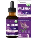 Valerian Root Sleep Support Drops、パッションフラワー、Chamomile、Lavender、Soursop Leaves、およびHibiscus Herb Extractサプリメントは、睡眠の健やかで深く育ちます。 睡眠の音とパーフェクト。 2オンス