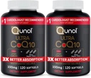 Qunol Ultra CoQ10 100mg、3xのよりよい吸収、特許を取られた水および脂肪容解性の自然な補足の形態のCoenzyme Q10、中心の健康、240の計算Softgelsのための酸化防止