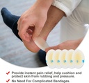 指、つま先、かかかとのBlisterのクッション(15PCS)のゲルのHydrocolloidシールの包帯-防水まめの防止パッド、超薄い接着剤