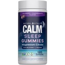 自然な活力SLEEPのグミ、MelatoninおよびL-Theanineのマグネシウムの補足、ビーガン、グルテンフリーのGlutenは睡眠、Blueberry Pomegranate 120の計算にボディ イースを助けます