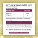 DHTブロッカー、オメガ&ビオチンと植物ベースのビオチンサプリメントカプセル、ケラチン合成をサポート  より強い髪、皮膚、爪のための - 90ベジーカプセル