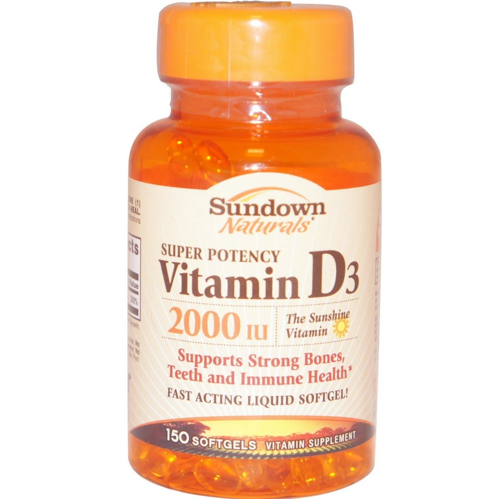 SundownのビタミンD-2000のIuのSoftgels、150のct