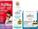 Tylenol と Zarbee の赤ちゃんのエッセンシャルは、乳児のためのバンドル: 乳児のアセトアミノフェンの液体薬、 Zarbee の赤ちゃんの痛みの鼻のスプレー、 Zarbee の赤ちゃんの痛みのユーカリ & ラベンダーの胸のこ