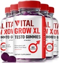 NutraRize(5バイタルパックはXLを成長させ、公式バイタルは男性、ブーストスタミナと男性のための自信のGummyのためのXL Testo Gummiesを育てます、バイタルは男性サポートGomitasを成長させます(300グミー)