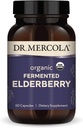 Mercola Organic Fermented Elderberry, 30 サービング (60 カプセル), サプリメント, サポート 呼吸器の健康, 非 GMO, 認定 USDA オーガニック