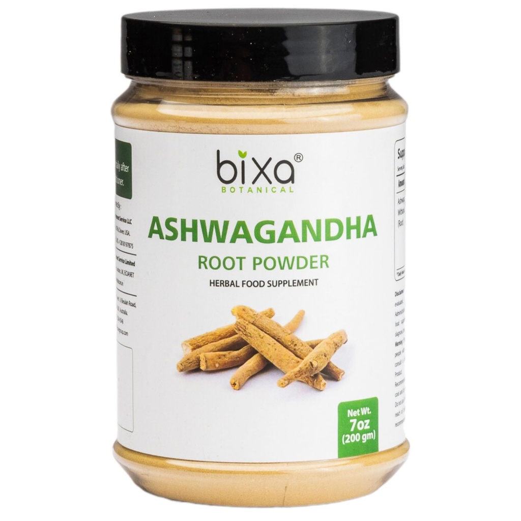 Bixa BOTANICAL Ashwagandha Root Powder (Withania Somnifera Root) | インドのGinseng- ベスト 再エナジャイザー&免疫ブースター | ハーブサプリメント. (7 Ounce (1のパック)、Ashwagandhaの粉)