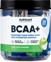 Nutricost BCAA + ハイドレーショングリーンアップル風味 (20 スティックパック) - 分岐チェーンアミノ酸 ハイドレーションコンプレックス - グルテンフリー、非GMO