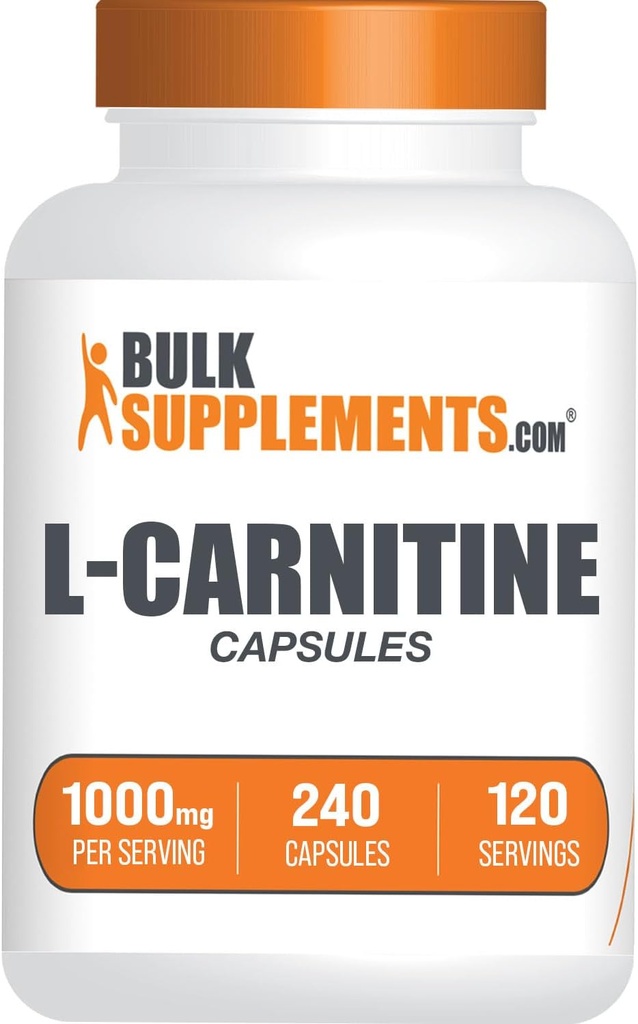 BulkSupplements.com L-カルニチン1000mgカプセル - カルニチンサプリメント、Lカルニチン1000mg、L-カルニチンカプセル - サービングあたり2カプセル(1000mg)、240カプセル(パッケージ1)